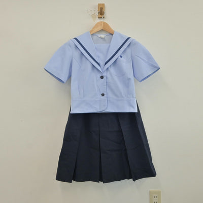 【中古】秋田県 金足農業高等学校 女子制服 2点（セーラー服・スカート）sf017099