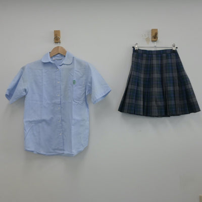 【中古】千葉県 渋谷教育学園幕張高等学校 女子制服 2点（シャツ・スカート）sf017102