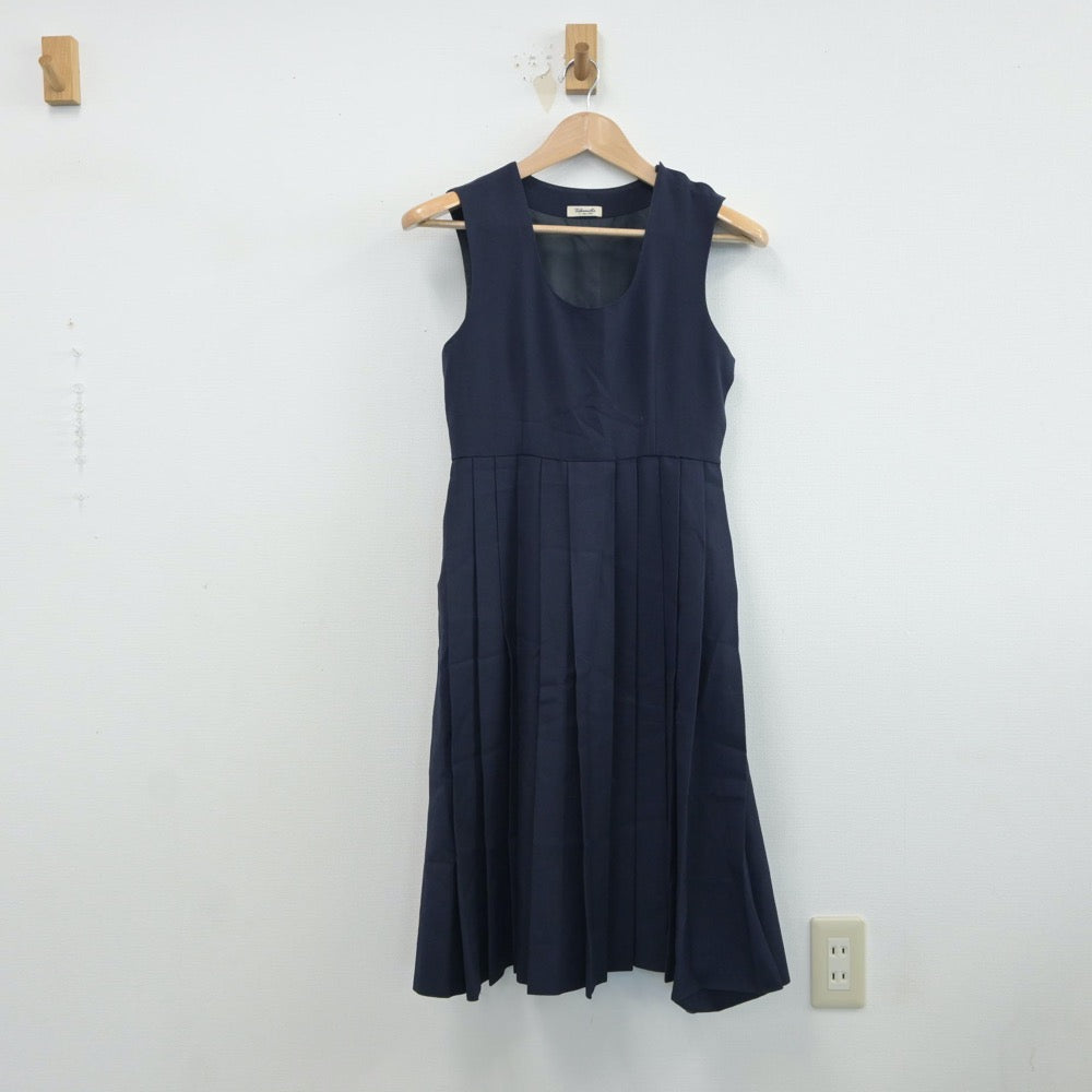 【中古】熊本県 出水中学校 女子制服 1点（ジャンパースカート）sf017104