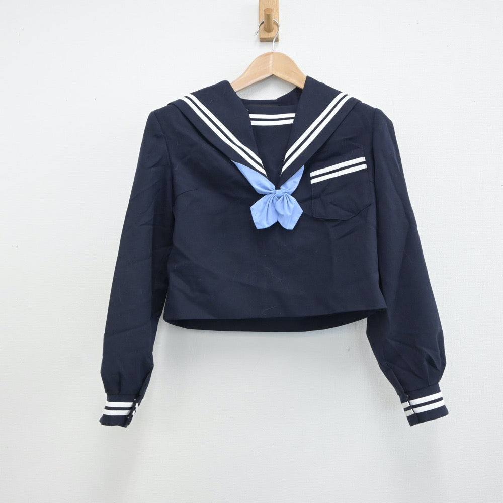 【中古】熊本県 出水中学校 女子制服 3点（セーラー服・ジャンパースカート）sf017105