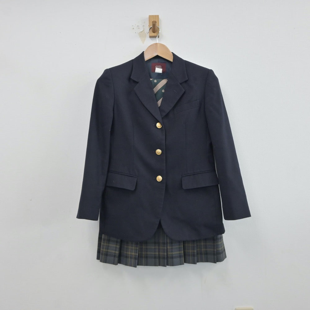 【中古】東京都 杉並総合高等学校 女子制服 4点（ブレザー・ニット・スカート）sf017108