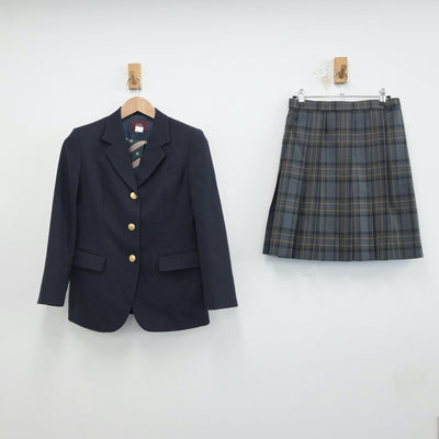 【中古】東京都 杉並総合高等学校 女子制服 4点（ブレザー・ニット・スカート）sf017108