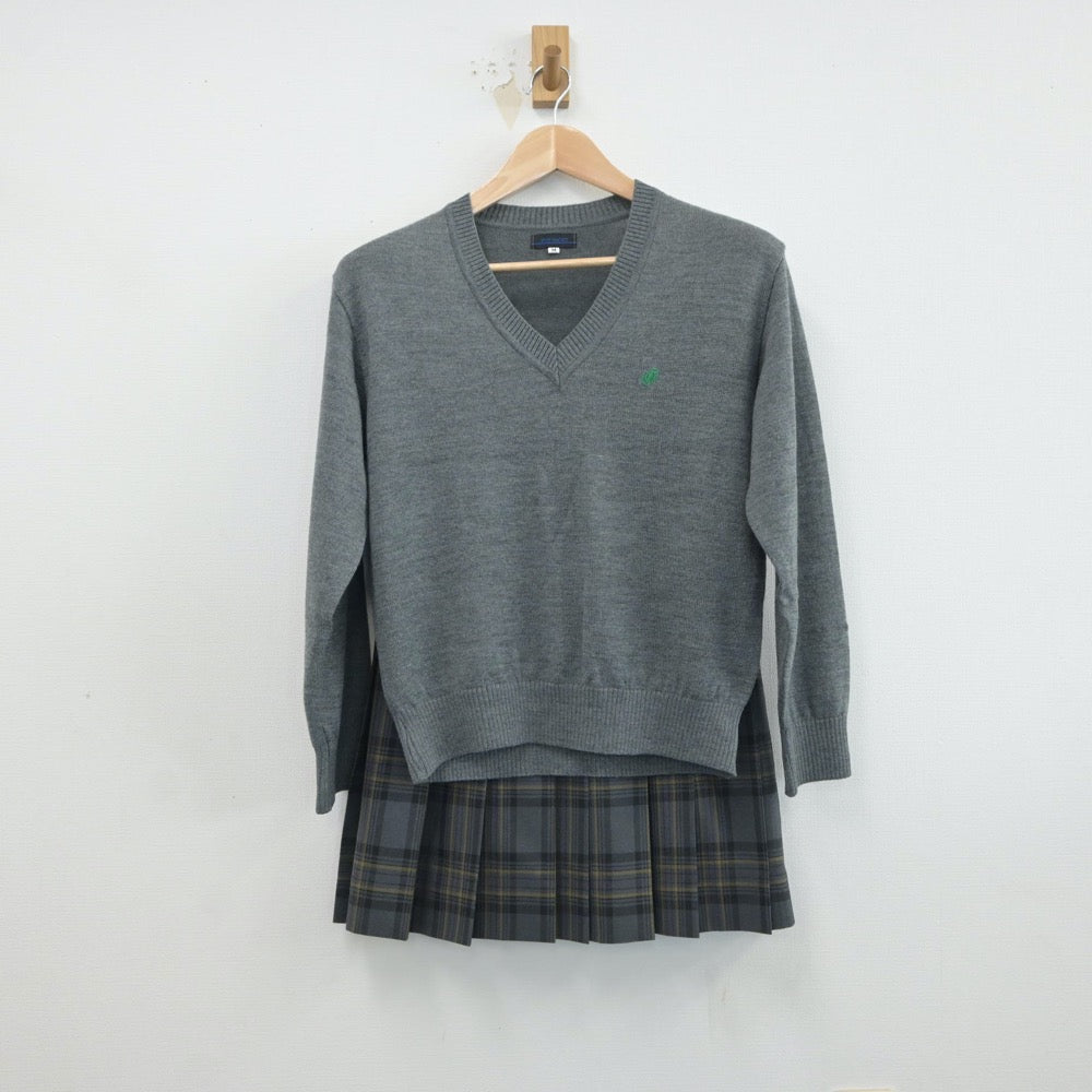 【中古】東京都 杉並総合高等学校 女子制服 4点（ブレザー・ニット・スカート）sf017108