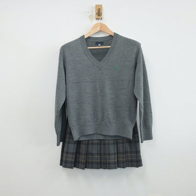 【中古】東京都 杉並総合高等学校 女子制服 4点（ブレザー・ニット・スカート）sf017108