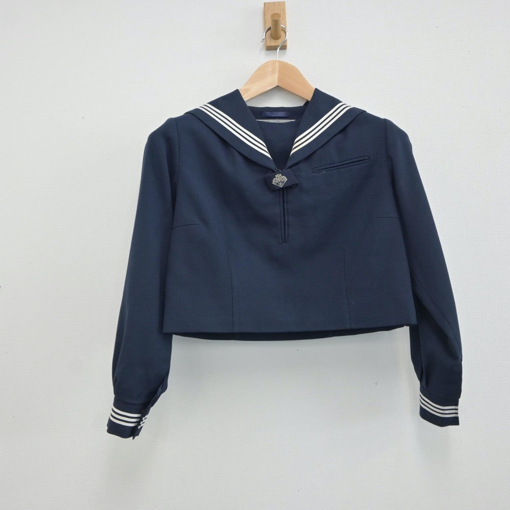 【中古】東京都 葛飾区立常盤中学校 女子制服 2点（セーラー服・ジャンパースカート）sf017115