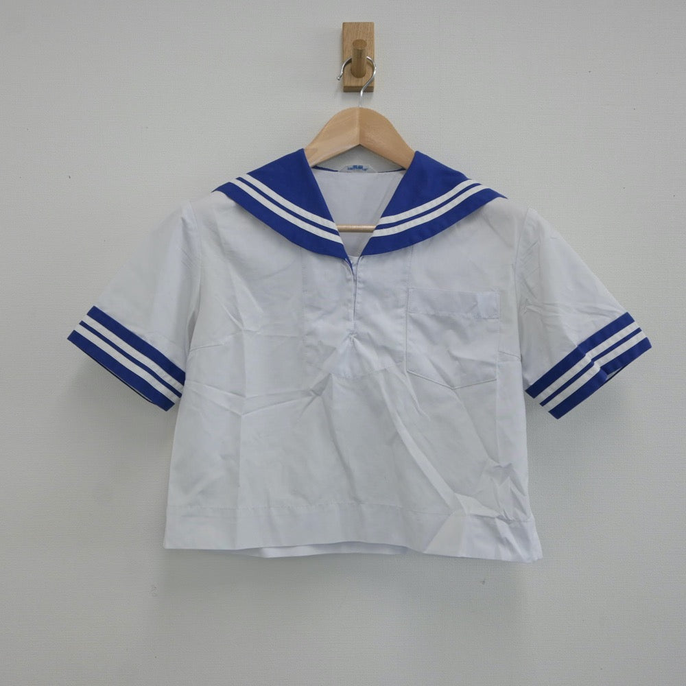 【中古】熊本県 熊本市立出水中学校 女子制服 2点（セーラー服・スカート）sf017122