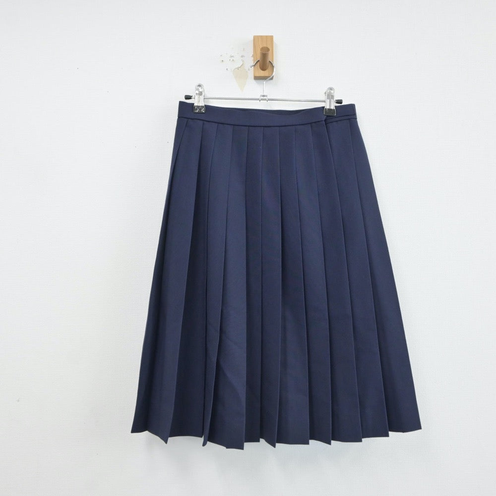 【中古】青森県 平川市尾上中学校 女子制服 2点（セーラー服・スカート）sf017129