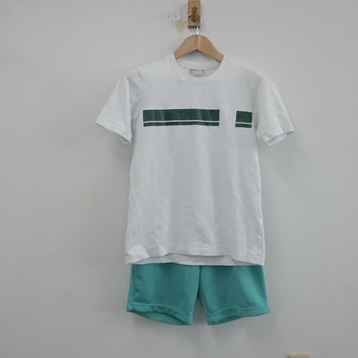 【中古】青森県 平川市立尾上中学校 女子制服 2点（体操服 上・体操服 下）sf017132