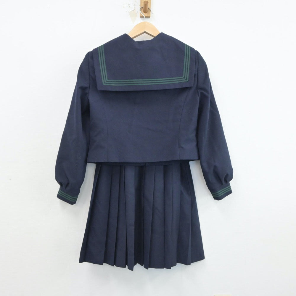 【中古】北海道 登別緑陽中学校 女子制服 4点（セーラー服・スカート・スカート）sf017148