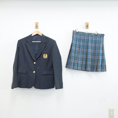 【中古】神奈川県 新栄高等学校 女子制服 2点（ブレザー・スカート）sf017150