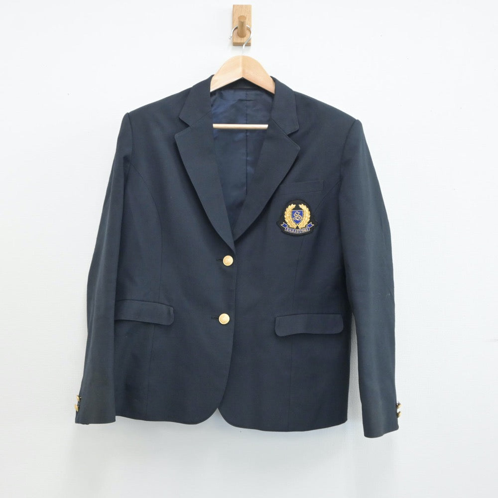 【中古】神奈川県 新栄高等学校 女子制服 2点（ブレザー・スカート）sf017150