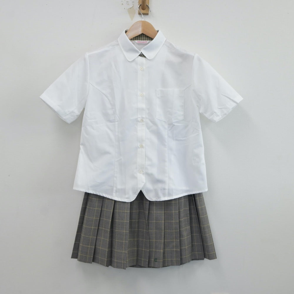 【中古】新潟県 中越高等学校 女子制服 4点（シャツ・スカート）sf017152