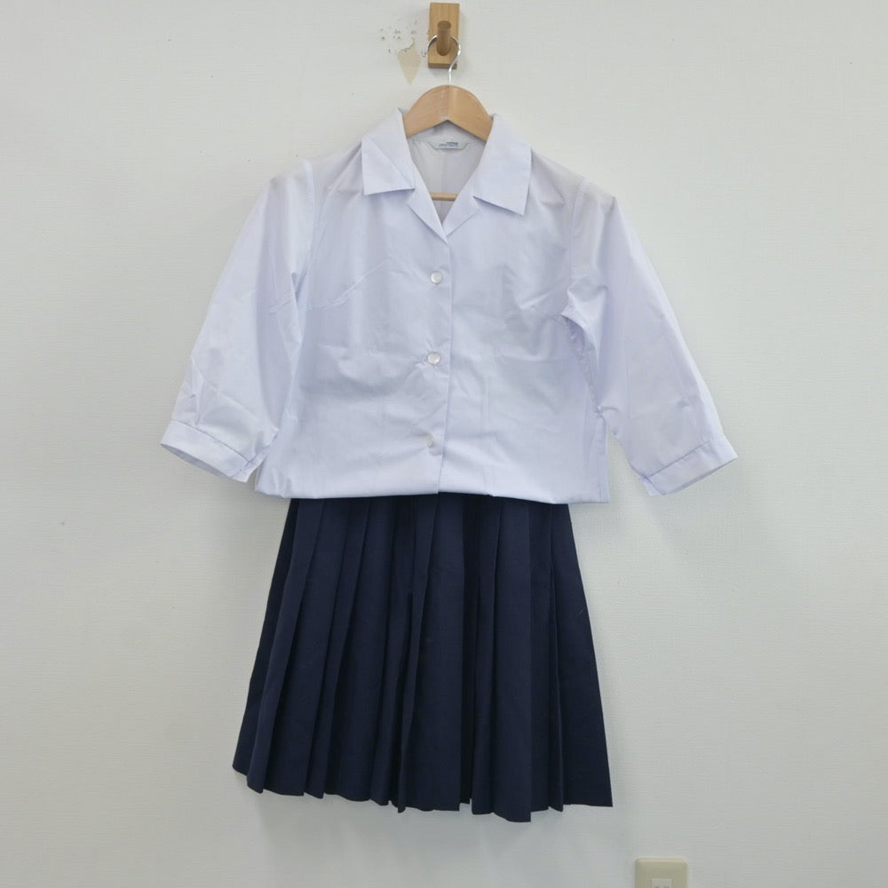 【中古】佐賀県 鳥栖高等学校 女子制服 4点（シャツ・スカート）sf017153