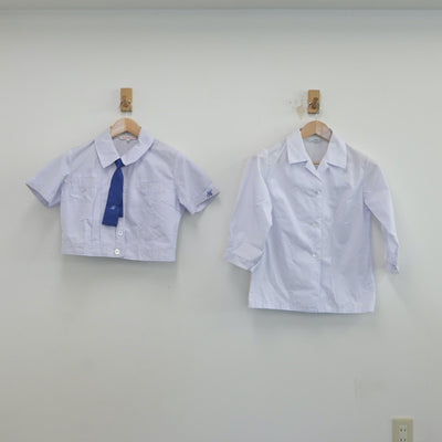 【中古】佐賀県 鳥栖高等学校 女子制服 4点（シャツ・スカート）sf017153