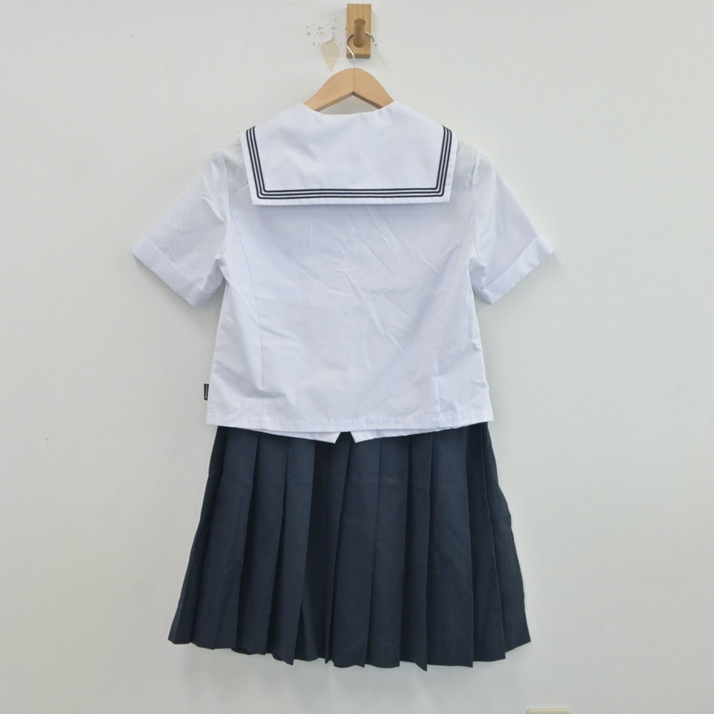 【中古】福井県 北陸学園北陸高等学校 女子制服 3点（セーラー服・スカート）sf017157