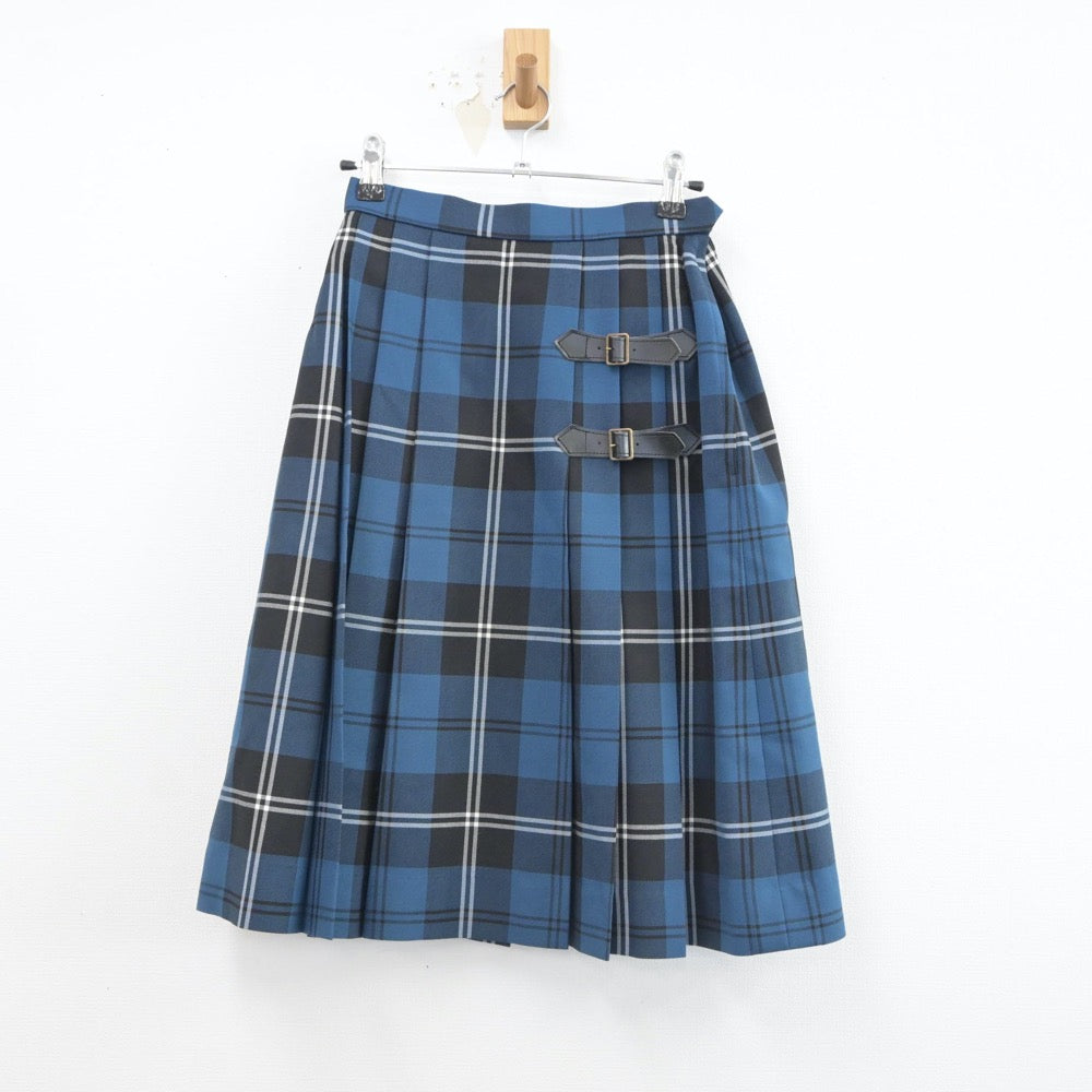 【中古】大阪府 桃山学院中学校・高等学校 女子制服 4点（シャツ・ニットベスト・スカート）sf017158