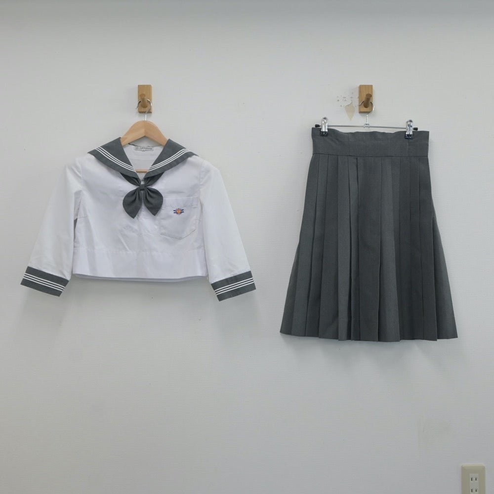 【中古】熊本県 八代高等学校 女子制服 3点（スカート・スカート）sf017160
