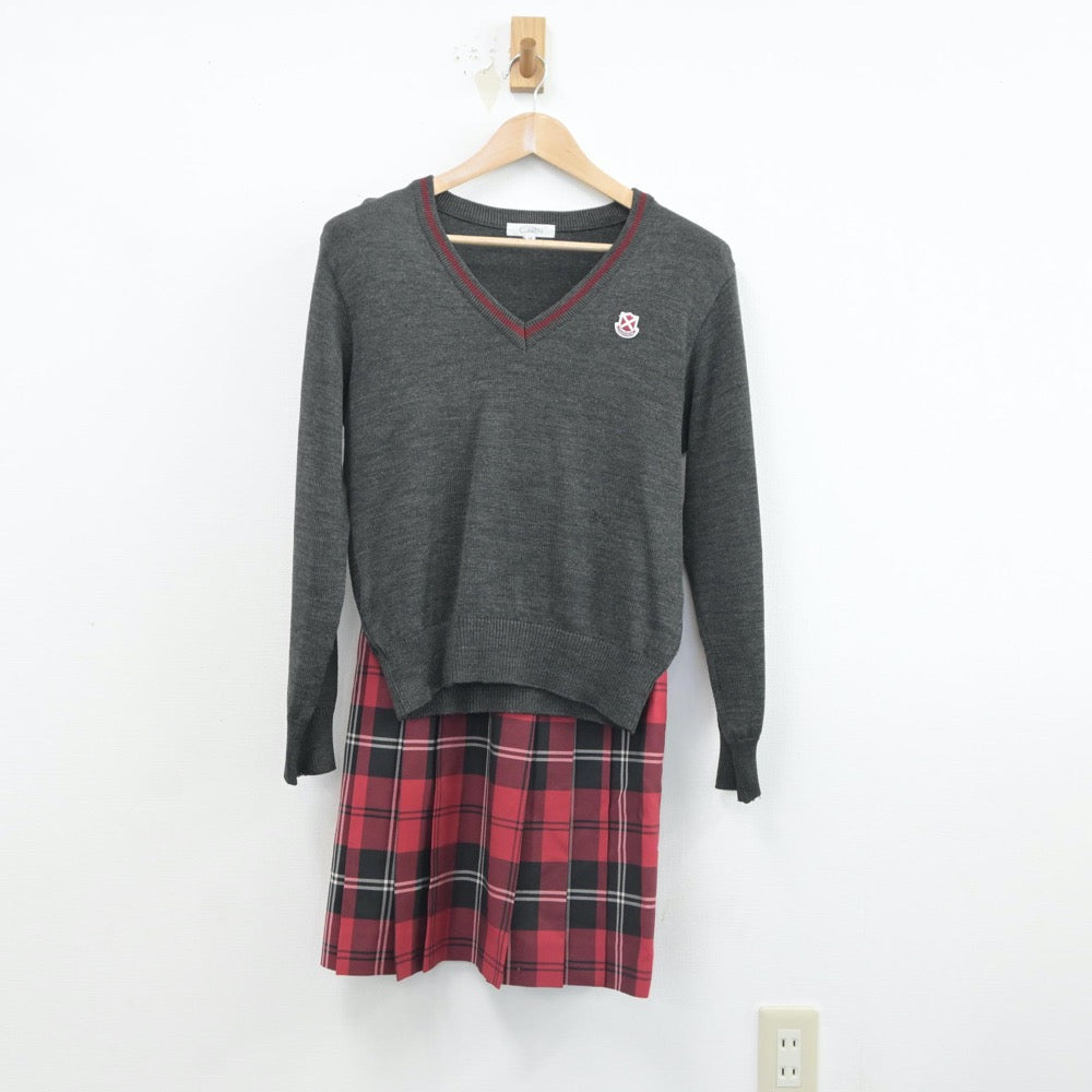 中古制服】大阪府 桃山学院中学校・高等学校 女子制服 4点（ブレザー・ニット・スカート）sf017165【リサイクル学生服】 | 中古制服通販パレイド