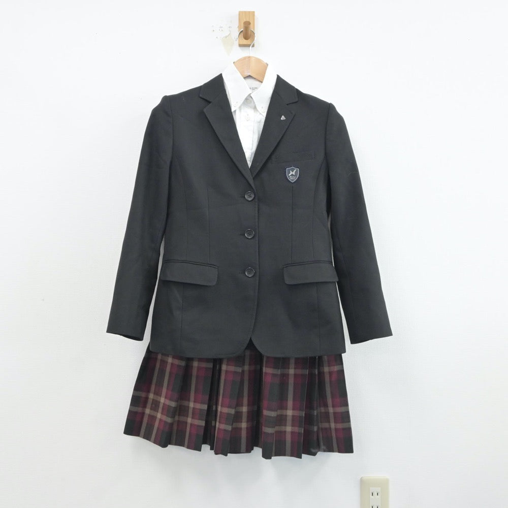 【中古】東京都 八王子学園中学校 女子制服 3点（ブレザー・シャツ・スカート）sf017169