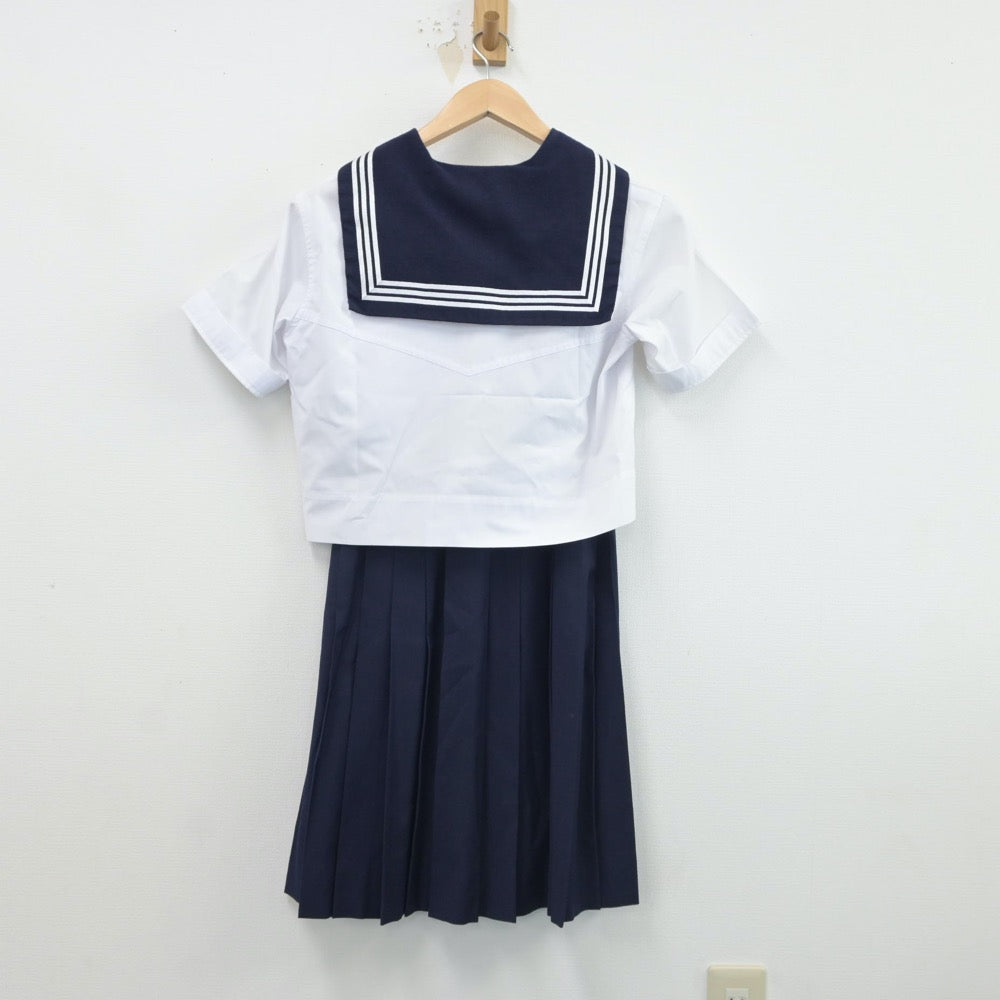 【中古】東京都 大妻高等学校 女子制服 2点（セーラー服・スカート）sf017180