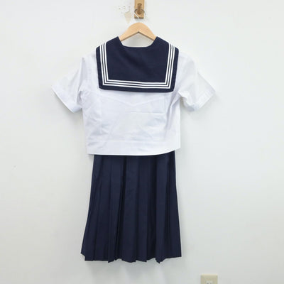 【中古】東京都 大妻高等学校 女子制服 2点（セーラー服・スカート）sf017180