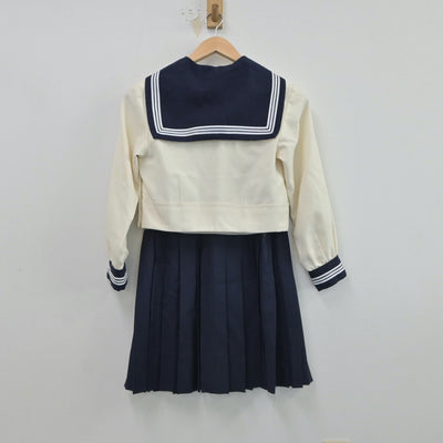 【中古】東京都 東京女学館中学校・高等学校 女子制服 2点（セーラー服・スカート）sf017187