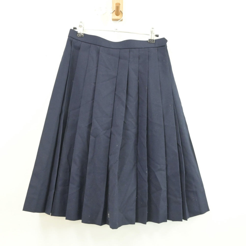 【中古】福島県 本宮第二中学校 女子制服 2点（セーラー服・スカート）sf017194