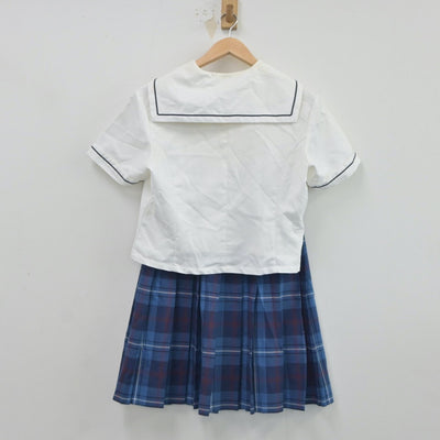 【中古】福島県 本宮高等学校 女子制服 3点（セーラー服・ニットベスト・スカート）sf017198