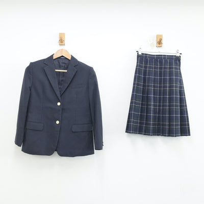 【中古】宮城県 大郷中学校 女子制服 3点（ブレザー・スカート）sf017208