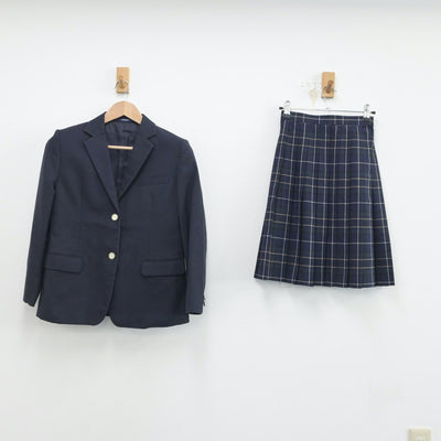 【中古】宮城県 大郷中学校 女子制服 3点（ブレザー・スカート）sf017209