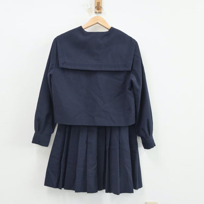 【中古】北海道 七飯中学校 女子制服 3点（セーラー服・スカート）sf017211