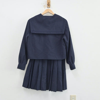 【中古】北海道 七飯中学校 女子制服 3点（セーラー服・スカート）sf017212