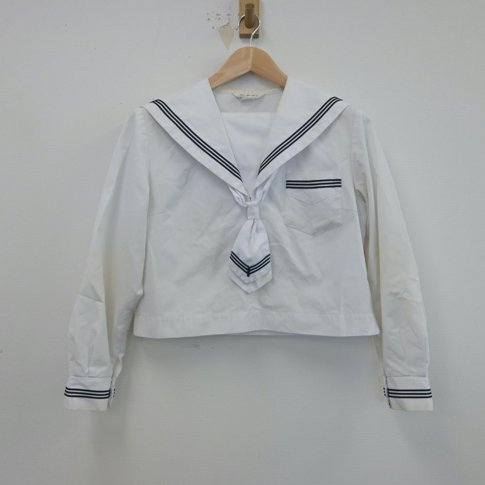 【中古】北海道 七飯中学校 女子制服 4点（セーラー服）sf017216