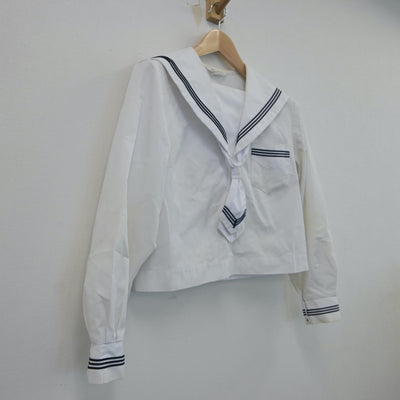 【中古】北海道 七飯中学校 女子制服 4点（セーラー服）sf017216