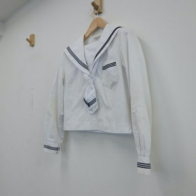 【中古】北海道 七飯中学校 女子制服 4点（セーラー服）sf017216