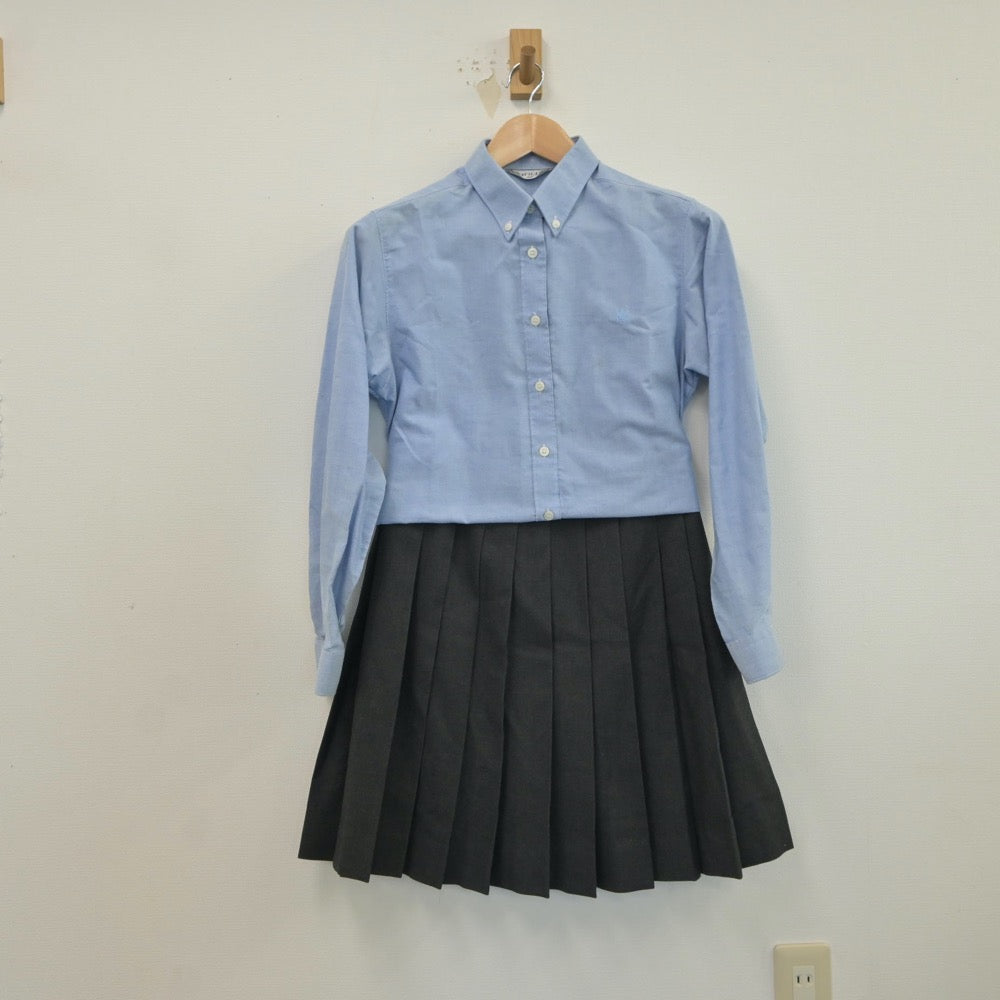 【中古】石川県 向陽高等学校 女子制服 4点（ブレザー・シャツ・ニット・スカート）sf017217