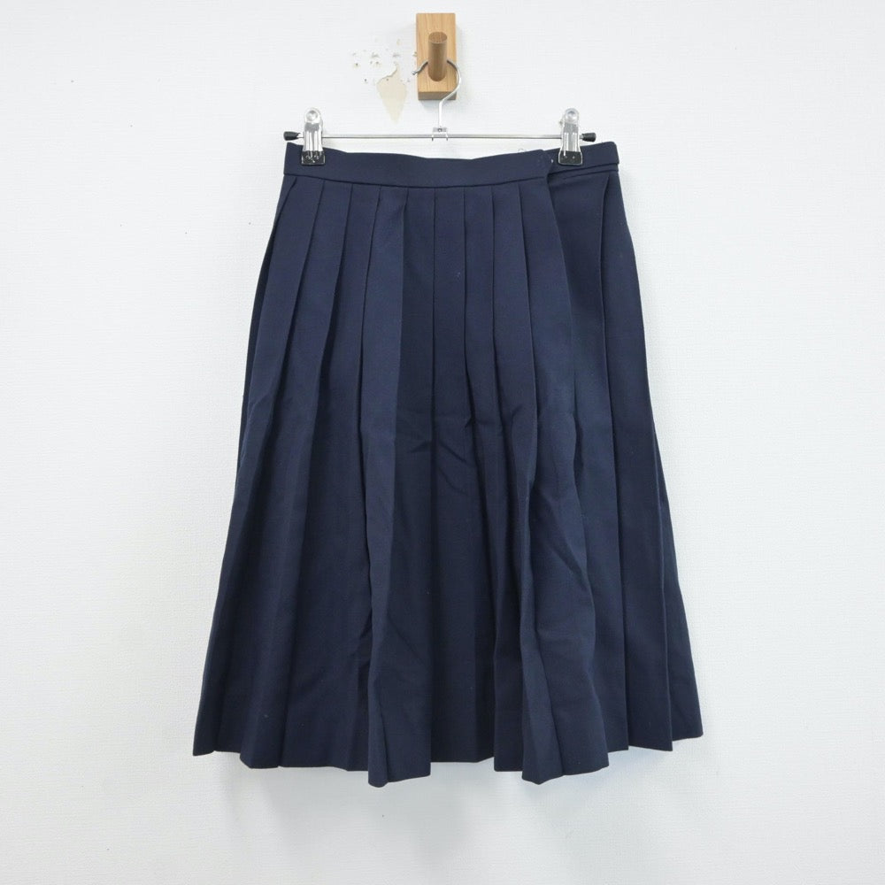 【中古】石川県 西南部中学校 女子制服 3点（セーラー服・スカート）sf017222