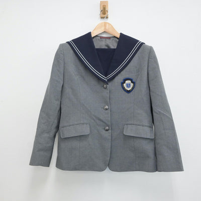 【中古】福岡県 精華女子高等学校 女子制服 2点（ブレザー・ジャンパースカート）sf017224