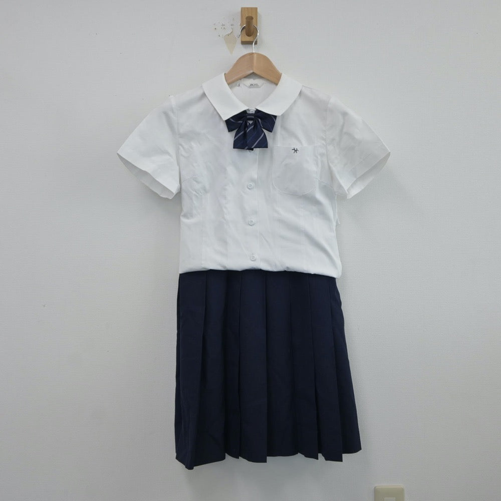 【中古】東京都 白鴎高等学校 女子制服 5点（シャツ・ベスト・ニットベスト・スカート）sf017231