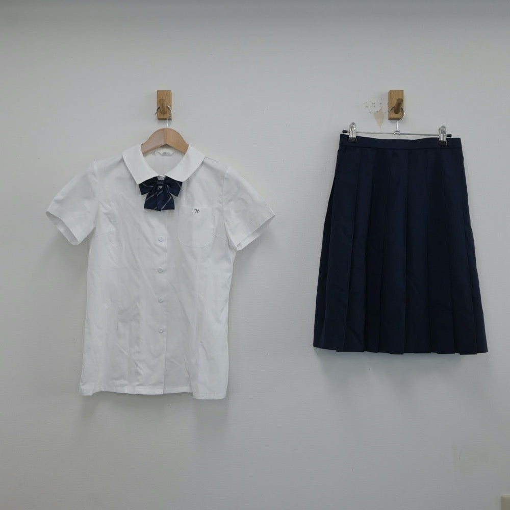 【中古】東京都 白鴎高等学校 女子制服 5点（シャツ・ベスト・ニットベスト・スカート）sf017231