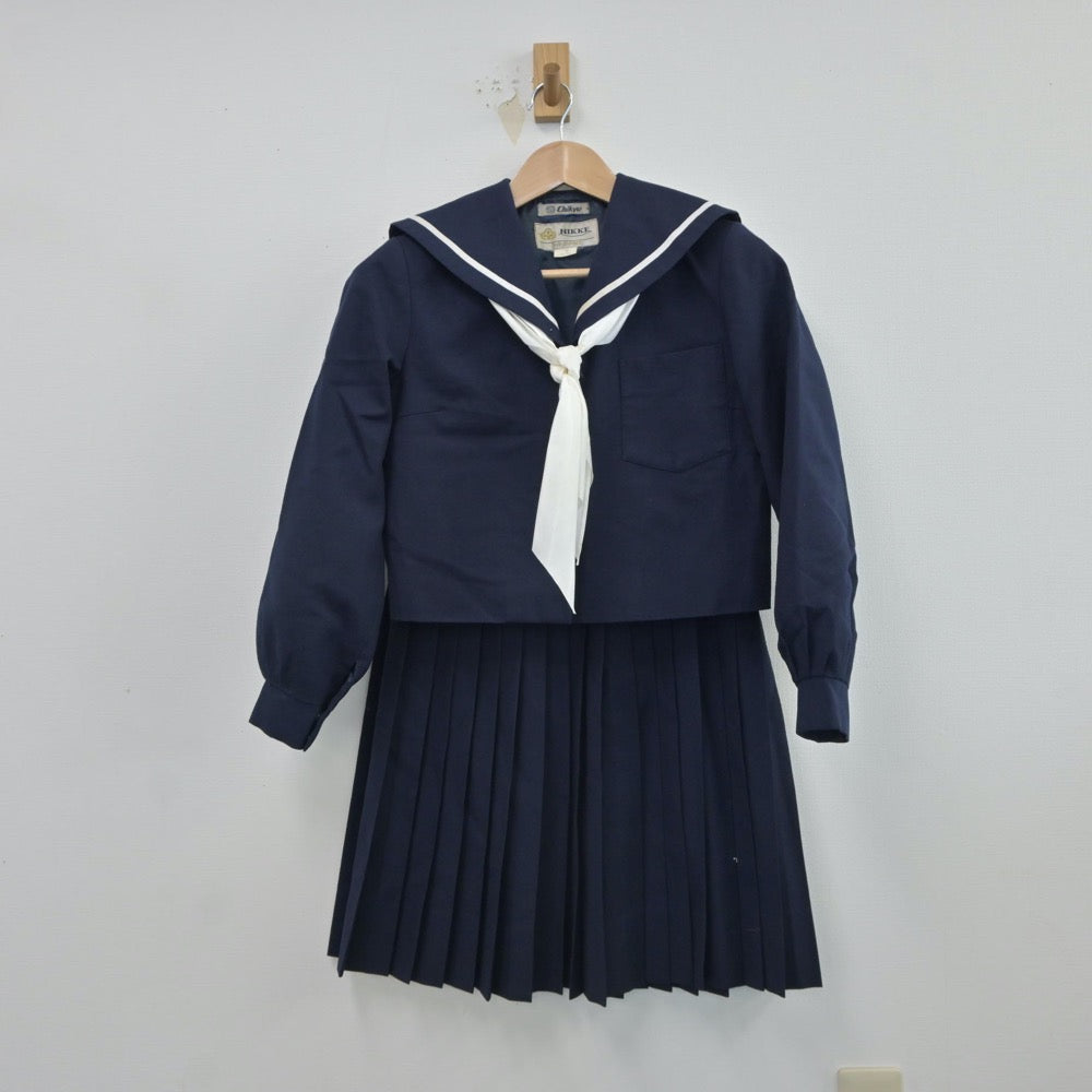 【中古】和歌山県 星林高等学校 女子制服 3点（セーラー服・スカート）sf017232