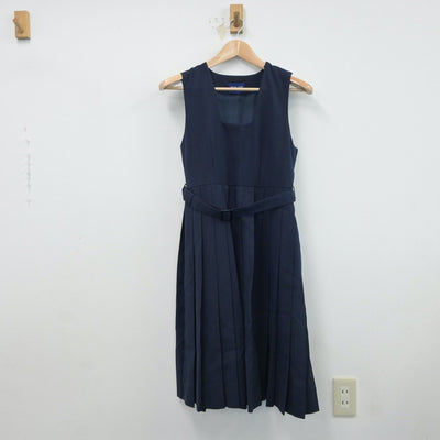 【中古】福岡県 大刀洗中学校 女子制服 3点（セーラー服・ジャンパースカート）sf017242