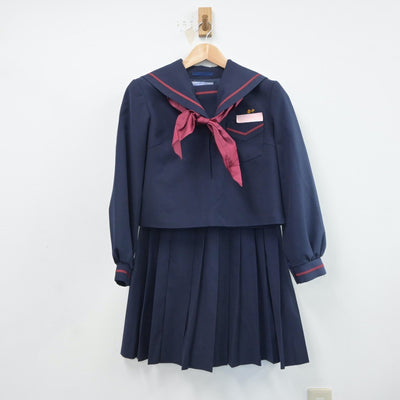 【中古】宮崎県 妻中学校 女子制服 3点（セーラー服・スカート）sf017243