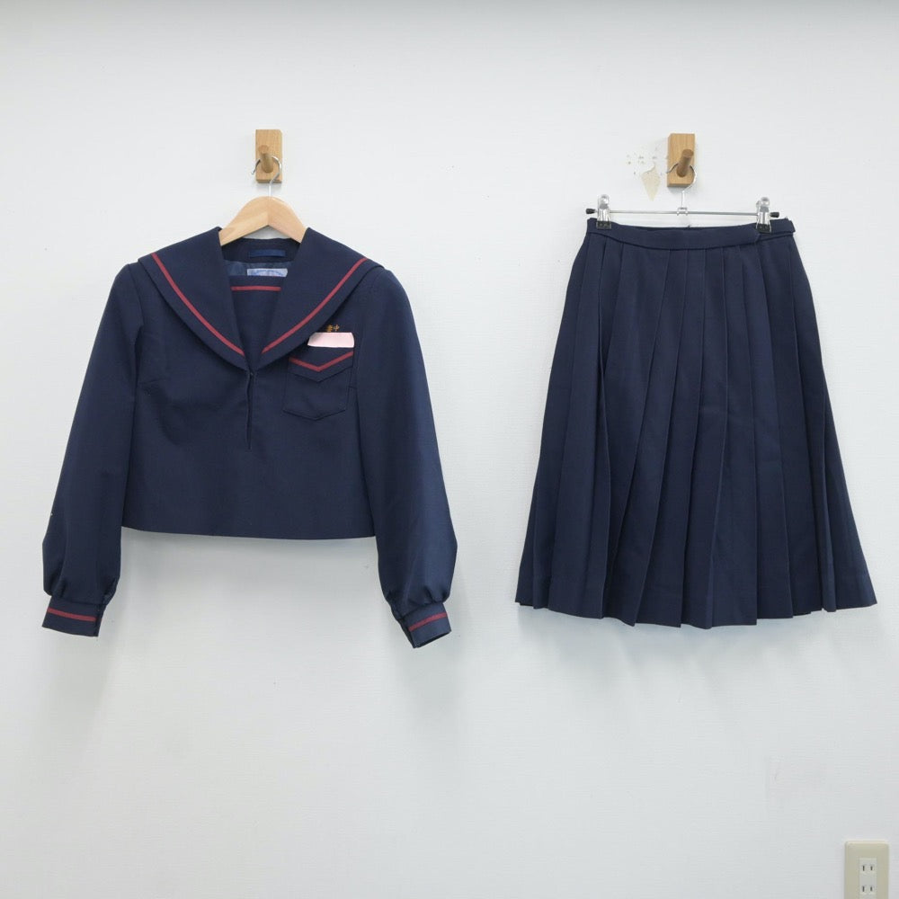 中古制服】宮崎県 妻中学校 女子制服 2点(セーラー服・スカート 中古制服】宮崎県 妻中学校 女子制服 2点(セーラー服・スカート