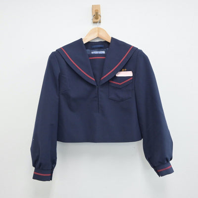 【中古】宮崎県 妻中学校 女子制服 2点（セーラー服・スカート）sf017244