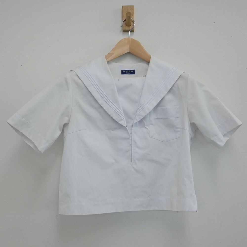 【中古】福岡県 大刀洗中学校 女子制服 3点（セーラー服・スカート）sf017248