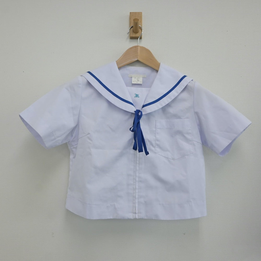 【中古】岐阜県 笠松中学校 女子制服 3点（セーラー服・スカート）sf017253