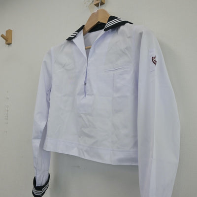 【中古】静岡県 静岡英和女学院高等学校 女子制服 2点（セーラー服・ニット）sf017256