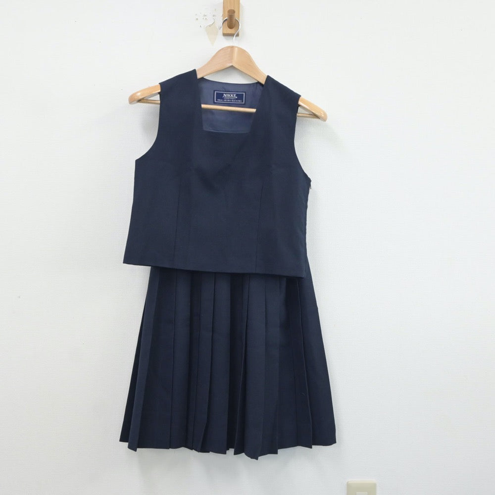 【中古】埼玉県 与野南中学校 女子制服 3点（ブレザー・ベスト・スカート）sf017261