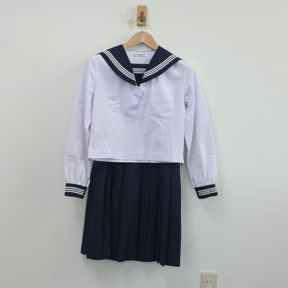 【中古】茨城県 東海南中学校 女子制服 3点（セーラー服・スカート）sf017264